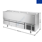 Refroidisseur de Bouteilles Professionnel avec Tiroir(s) - 620 L. | EFP2000II | INFRICO