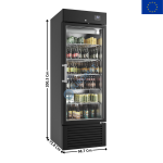 Refroidisseur de Bouteilles "Supercooler" à Porte Vitrée - 500 L. - NOIR | SPC501B | INFRICO