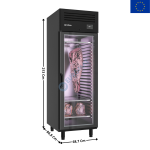Armoire de Maturation Dry Aging - 1 Porte - 560 L. - BLACK | AGB701MDAB | INFRICO