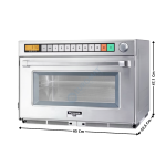 Four Micro-Ondes Professionnel Grande Capacité NE-1880 – 1800 W – 44 Litres - 4 Magnétrons | 533NE1880 | PANASONIC