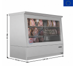 Vitrine de Maturation Dry Aging 210 Cm - 710 L. - INOX | VC2010MDA | INFRICO