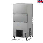 Machine à Glaçons 210Kg / 24H - Taille M - AIR - IM avec Pompe de Vidange | IM240PEF23 | HOSHIZAKI