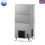 Machine à Glaçons 210 Kg / 24H - Taille L - AIR - IM Désinfection Ultraviolet | IM240PEU | HOSHIZAKI