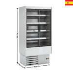 Vitrine murale inox 99,8cm / 549 L. / Spécial Fruits de Mer - Gamme CEDAR DG1 | DG109IM1FRM | DOCRILUC