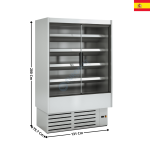 Vitrine murale inox 131cm / 714 L. / Spécial Fruits de Mer - Gamme CEDAR DG1 | DG112IM1FRM | DOCRILUC