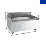 Vitrine réfrigérée 132 Cm "Spécial Poissonneries" / Self-Service - GAMME Málaga | VML12B | INFRICO