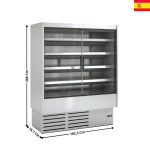Vitrine murale inox 162,3cm / 935 L. / Spécial Fruits de Mer - Gamme CEDAR DG1 | DG115IM1FRM | DOCRILUC