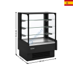 Vitrine réfrigérée 95 cm - Traversante / Self-Service - Capacité 231 L. / Série VV-R | VVA69R | DOCRILUC