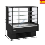 Vitrine réfrigérée 130 cm - Traversante / Self-Service - Capacité 322 L. / Série VV-R | VVA613R | DOCRILUC