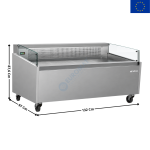 Vitrine réfrigérée 132 Cm "Spécial Poissonneries" / Self-Service - GAMME Málaga | VML12B | INFRICO