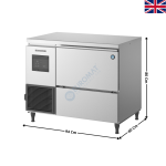 Machine à Glaçons 125 Kg / 24H - Grains - AIR - FM Standard | FM120KE50HC | HOSHIZAKI