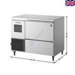 Machine à Glaçons 110 Kg / 24H - Super Grains - AIR - FM Standard | FM120KE50HCN | HOSHIZAKI