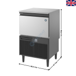 Machine à Glaçons 60 Kg / 24H - Demi-Lune- AIR - KM Standard | KM-60C-HC | HOSHIZAKI