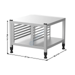 Piétement haut pour four Mixte "BAKERTOP-X™" | AC- XWLRA06EFH | UNOX