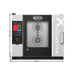 Four Mixte 5 x 600x400 "BAKERTOP-X™" - Version Electrique | XELA05EUEXRS | UNOX