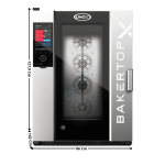 Four Mixte 10 x 600x400 "BAKERTOP-X™" - Version Electrique | XELA10EUEXRS | UNOX
