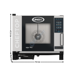 Four Mixte 5 x GN1/1 "MIND.Maps™" COUNTERTOP PLUS - Version Electrique | XEVC0511EPRM | UNOX