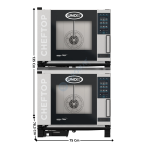 Fours Mixte 2 x 5 x GN1/1 "MIND.Maps™" COUNTERTOP PLUS - Version Electrique | 2XXEVC0511EPRM | UNOX