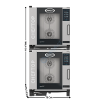 2 x Four Mixte 7 x GN1/1 "MIND.Maps™" COUNTERTOP PLUS - Version Electrique | 2XXEVC0711EPRM | UNOX