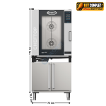 Four Mixte 10 x GN1/1 sur Placard "MIND.Maps™" COUNTERTOP PLUS - Version Electrique "Spécial Crousty Poulet" | XEVC1011EPRM+PS03 | UNOX
