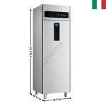 Armoire Mixte ( Positive / Négative ) - 700L. - GN 2/1 - 1 Porte Pleine | CG100 | TECHFROST