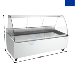 Vitrine réfrigérée 194 Cm "Spécial Poissonneries" - GAMME Málaga | VML18C | INFRICO