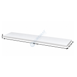 Plaque de Découpe 180x70x4 Cm en Polyéthylène Alimentaire HD500 - Blanc | PDB401800X700 | L2G