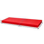 Plaque de Découpe 120x60x10 Cm en Polyéthylène Alimentaire HD500 - Rouge | BD126R100 | L2G