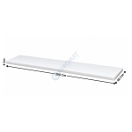 Plaque de Découpe 200x60x4 Cm en Polyéthylène Alimentaire HD500 - Blanc | PDB402000X600 | L2G