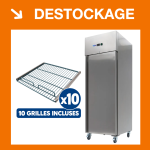 Armoire négative 400 L. - 1 porte pleine GN1/1 + 7 grilles avec glissières | 09400136+7X09400540 | MAXIMA