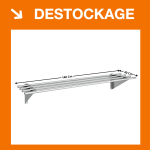 Étagère Inox Murale en Tubes 1400x400 - Série Premium |  EMT40140 | ERATOS