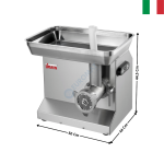 Hachoir à Viande 300 kg/h – Tout Inox AISI 304 – TC 22 - COLORADO Series | 21229002F | SIRMAN