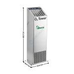 Générateur d'Ozone sur Pied 28 g/h – O3 TOWER 28 - Gamme SANI+ | 61052802 | SIRMAN