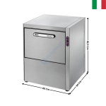 Lave-Vaisselle 50 x 50 cm avec Osmoseur et Ozone Intégrés – OSMO3 50 | UB1850910SR31 | SIRMAN