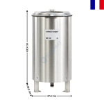 Essoreuse à Salade Professionnelle Tout Inox – Capacité 12 kg – ES 10 | 46390 | ROBOT COUPE