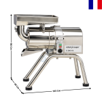 Tamis Automatique sur Piètement Inox – 150 kg/h – 1 800 W – C 200 V.V. - 230V | 55018 | ROBOT COUPE