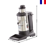 Extracteur de Jus Professionnel Usage Intensif – 160 L/h – 1 000 W – 230 V – J 100 | 56100B | ROBOT COUPE