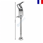 Mixeur Plongeant Professionnel Grande Capacité – Pied Inox 740 mm – 1 000 W – 9 500 tr/min – Jusqu'à 400 L – MP 800 Turbo | 34890L | ROBOT COUPE