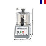 Blixer Professionnel pour Textures Modifiées – Cuve Inox 2,9 L – 600 W – BLIXER® 2 | 33228D | ROBOT COUPE