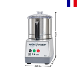Cutter de Table Professionnel – Cuve Inox 4,5 L – 700 W – 1 Vitesse 1 500 tr/min – 230 V - R 4 1V | 22430M | ROBOT COUPE