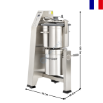 Cutter de Sol Haute Production – Cuve Inox Basculante 23 L – 4 500 W – 2 Vitesses – 400 V - R 23 | 51331C | ROBOT COUPE