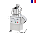 Coupe-Légumes Professionnel de Table – 750 W – 250 kg/h – Goulotte XL 4,4 L – 230 V - CL 52 1V | 24490 | ROBOT COUPE