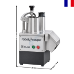 Coupe-Légumes Professionnel – 550 W – 150 kg/h – Goulotte 2,2 L – 230 V Monophasé - CL 50 1V | 24440 | ROBOT COUPE
