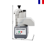 Coupe-Légumes Professionnel – 400 W – 230 V Monophasé – Livré avec 4 Disques et Support Mural - CL 20 | 1837 | ROBOT COUPE