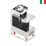 Bouleuse à pâte à pizza pré-portionnée "BALL-A-PIZZA" - Simple Vitesse 230V | 40770002S | SIRMAN