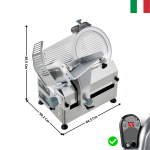 Trancheuse à Gravité 300 mm - Vitesse Variable avec Compteur de Tranche - Mod. CANOVA AUTOMEC | 15304C4GU2V+CT | SIRMAN
