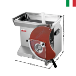 Hachoir à Viande 400 kg/h avec Formeuse à Hamburgers Incluse – Tout Inox AISI 304 – TC 32 - COLORADO Series | 213292C02F | SIRMAN