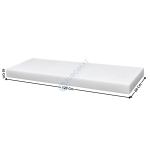 Plaque de Découpe 120x60x10 Cm en Polyéthylène Alimentaire HD500 - Blanc | BD126B100 | L2G