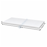 Plaque de Découpe 120x70x4 Cm en Polyéthylène Alimentaire HD500 - Blanc | PDB401200X700 | L2G