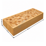 Bloc de Découpe 100x50x20 Réversible en Bois de Charme Debout – Pour Boucherie et Charcuterie | BBR105200 | L2G